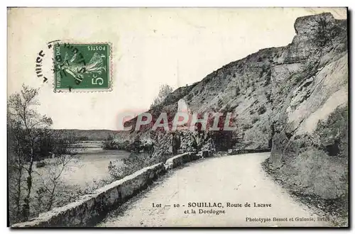 Cartes postales Souillac Route de Lacave et la Dordogne