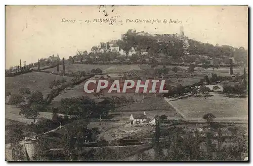 Cartes postales Turenne Vue Generale prise de Boulon