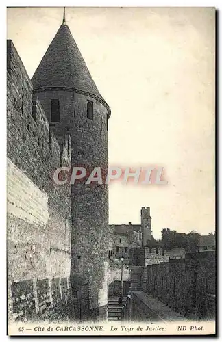 Cartes postales Cite de Carcassonne La Tour de Justice