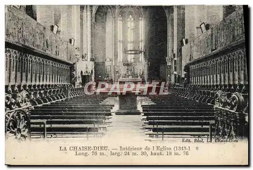 Cartes postales Le Chaise Dieu Interieur de l&#39Eglise