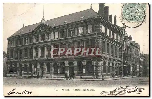 Cartes postales Amiens L'Hotel des Postes