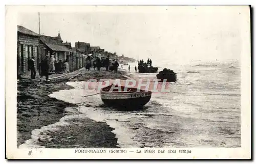 Cartes postales Fort Mahon La Plage par gros temps