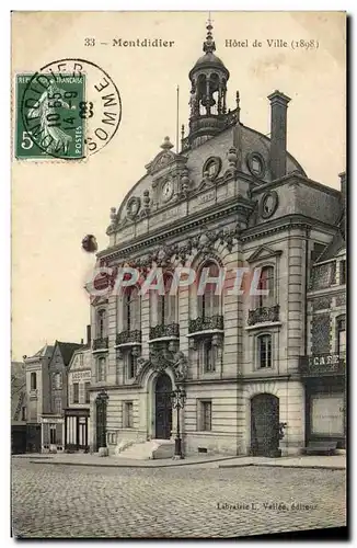 Cartes postales Montdidier Hotel de Ville