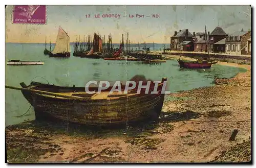 Cartes postales Le Crotoy Le port Bateau