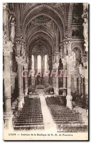 Ansichtskarte AK Lyon Interieur de la Basilique de Notre Dame de Fourviere