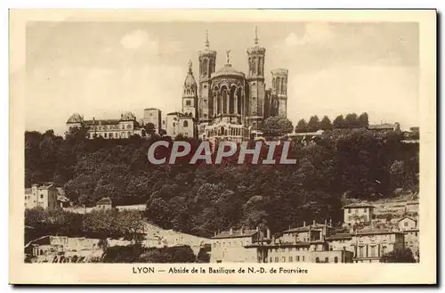 Ansichtskarte AK Lyon Abside de la Basilique de Notre Dame de Fourviere