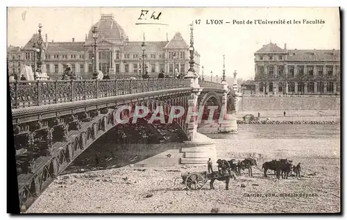 Cartes postales Lyon Pont de L&#39Universite et les Faucltes