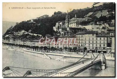 Ansichtskarte AK Grenoble Pont Suspendu et Sainte Marie