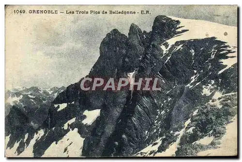 Ansichtskarte AK Grenoble Les Trois Pics de Belledonne