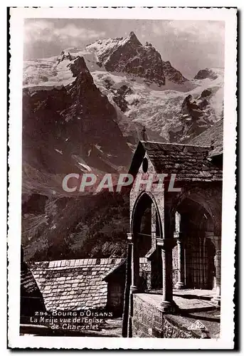 Cartes postales Bourg D&#39Oisans La Meije Vue de L&#39Eglise de Charzelet