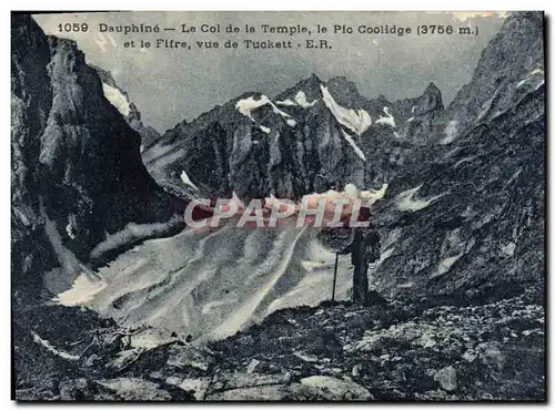 Ansichtskarte AK Dauphine Le Col de La Temple le Pic Coolidge et le Fifre Vue de Tuckett