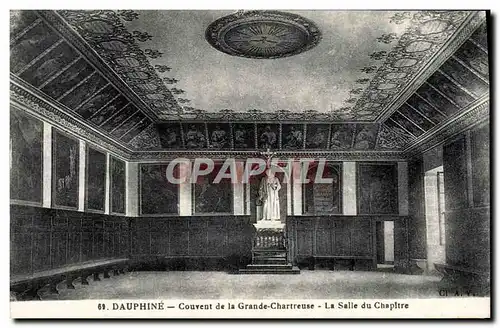 Ansichtskarte AK La Grande Chartreuse Couvent La salle du chapitre