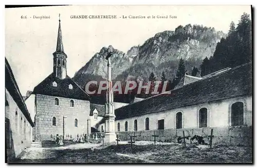 Cartes postales Grande Chartreuse Le Cimetlere et le Grand Som