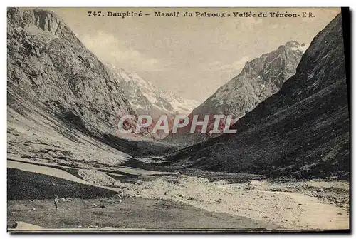 Ansichtskarte AK Dauphine Massif du Pelvoux Vallee du Veneon