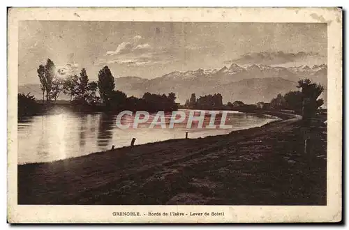 Cartes postales Grenoble Bords de L'Isere Levar de Soleil