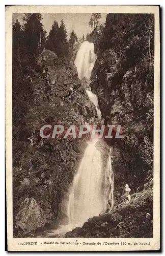 Ansichtskarte AK Dauphine Massif de Belledonne Cascade de l&#39oursiere