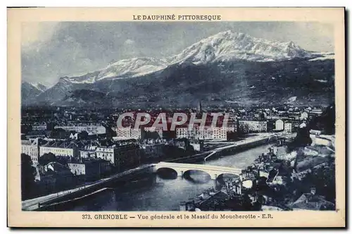 Ansichtskarte AK Grenoble Vue generale et le Massif du Moucherotte