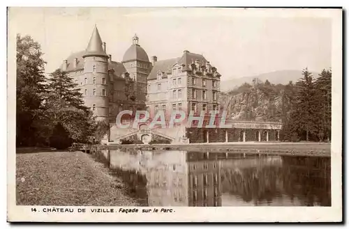 Cartes postales Vizille Chateau Facade sur le pec