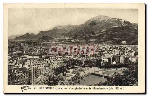 Ansichtskarte AK Grenoble Vue Generale et le Moucherotte