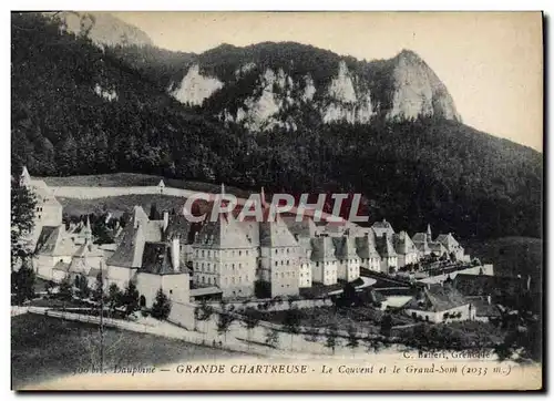 Cartes postales Grande Chartreuse Le couvent et le Grand Som