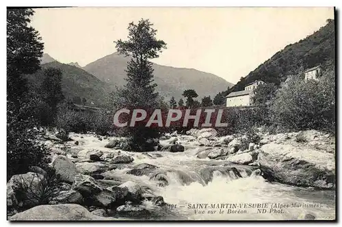 Ansichtskarte AK Saint Martin Vesubie Vue sur le Boreon