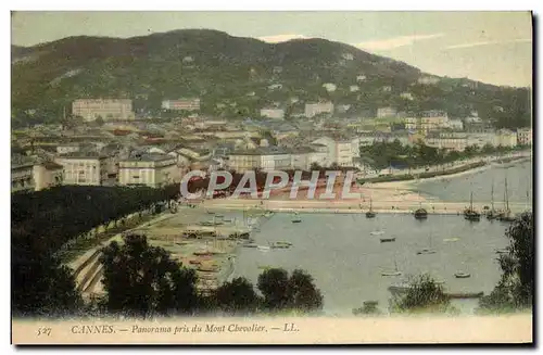 Cartes postales Cannes Panorama Pris du Mont Chevalier