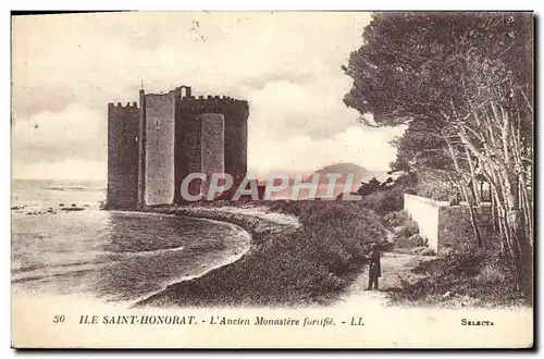 Cartes postales Ile Saint Saint Honorat L&#39Ancien Monastere fortifie