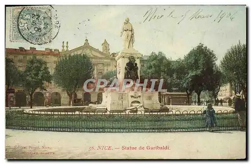 Cartes postales Nice Statue de Garibaldi