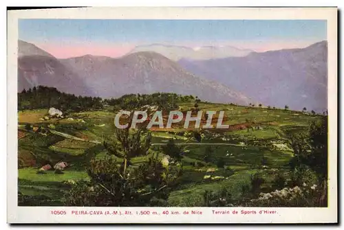 Cartes postales Peira Cava Terrain de sports d&#39hiver