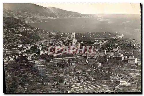 Moderne Karte La Turbie Vue panoramique Le Cap Martin et Bordighera