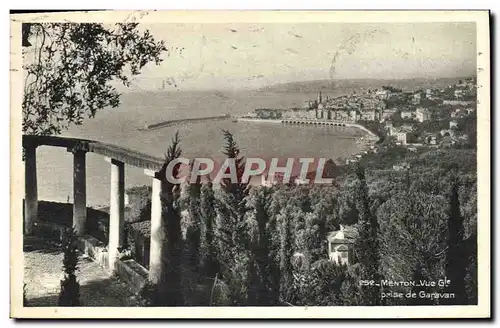 Cartes postales Menton Vue generale prise de Garavan
