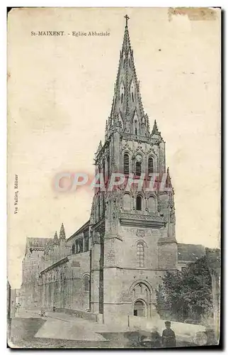 Cartes postales St Maixent Eglise Abbatiale