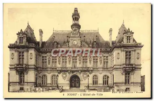 Cartes postales Niort L&#39Hotel de Ville
