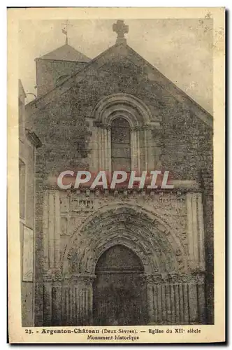 Cartes postales Argenton Chateau Eglise