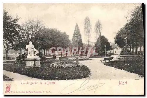 Ansichtskarte AK Niort Vue Du Jardin de la Breche