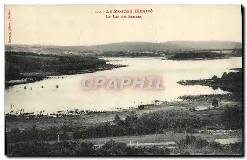 Cartes postales Morvan Le lac des Settons