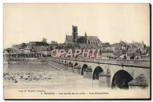 Cartes postales Nevers Les Bords de la Loire Vue d'ensemble