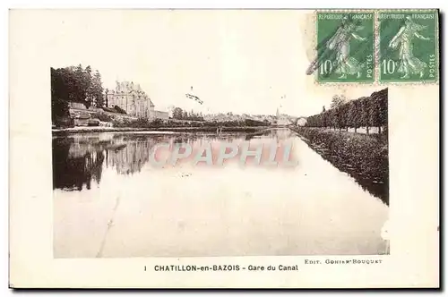 Cartes postales Chatillon en Bazois Gare du Canal