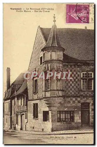 Cartes postales Verneuil Le Patronage Vieille maison Rue du Canon