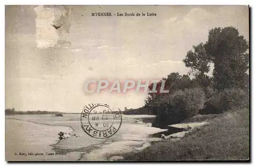 Cartes postales Myennes Les Bords de la Loire