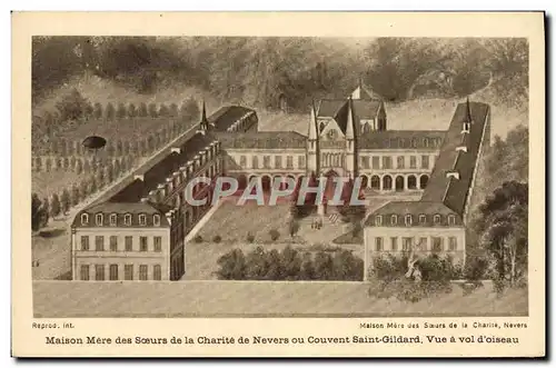 Cartes postales Maison mere des soeurs de la Charite de Nevers ou couvent Saint Gildard Vue a vol d'osieau
