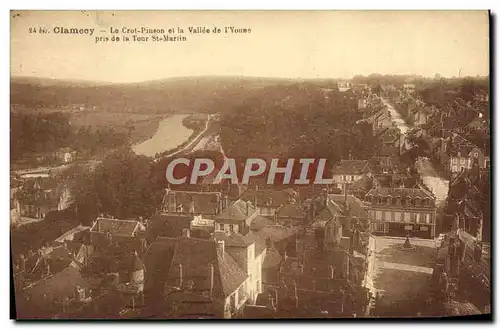 Cartes postales Clamecy Le Crot Pinson et la Vallee de l'Yonne pris de la tour St Martin