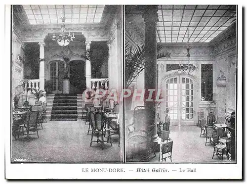 Cartes postales Le Mont Dore Hotel Gallia Le hall