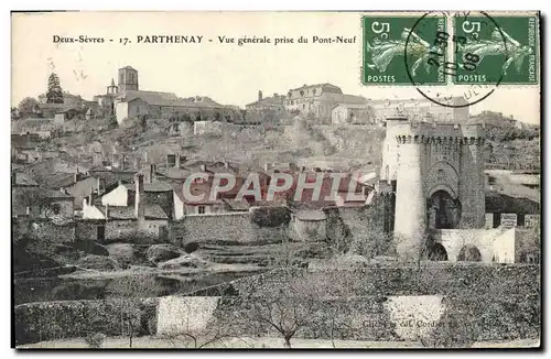 Cartes postales Parthenay Vue Generale Prise du Pont Neuf