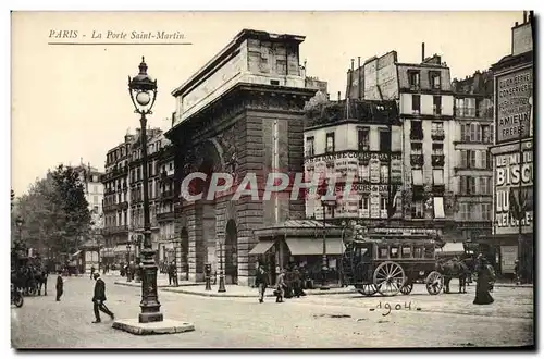 Cartes postales Paris La Porte Saint Martin