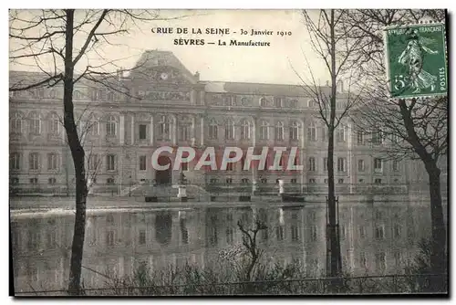 Cartes postales Crue De La Seine Sevres La Manufacture