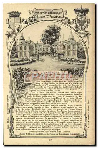 Cartes postales Chateau d'Ermenonville