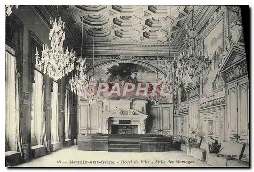 Cartes postales Neuilly sur Seine Hotel de Ville Salle des Mariages