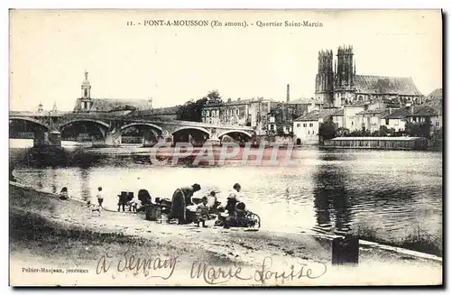 Cartes postales Pont A Mousson Quartier Saint Martin Lavandieres