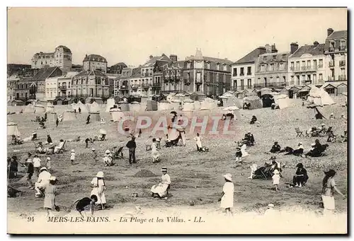 Cartes postales Mers Les Bains La Plage et les Villas